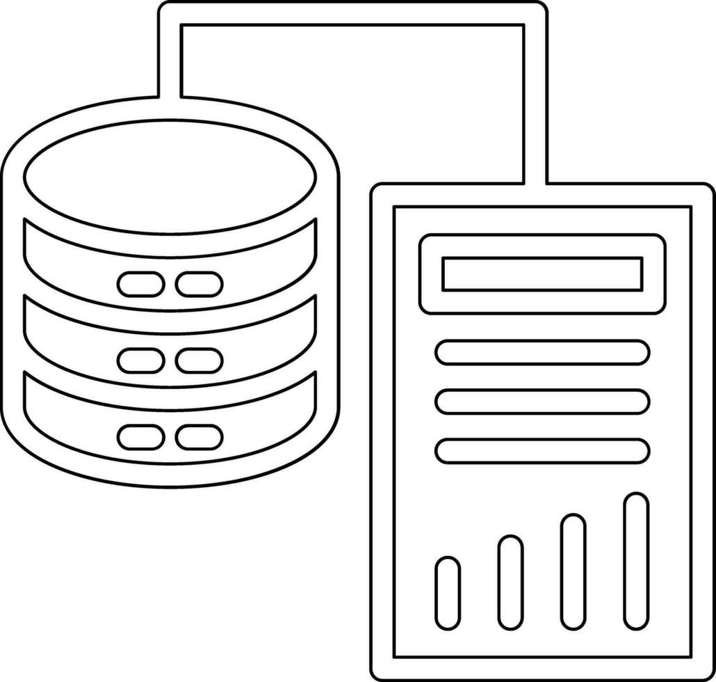 Les données information vecteur icône