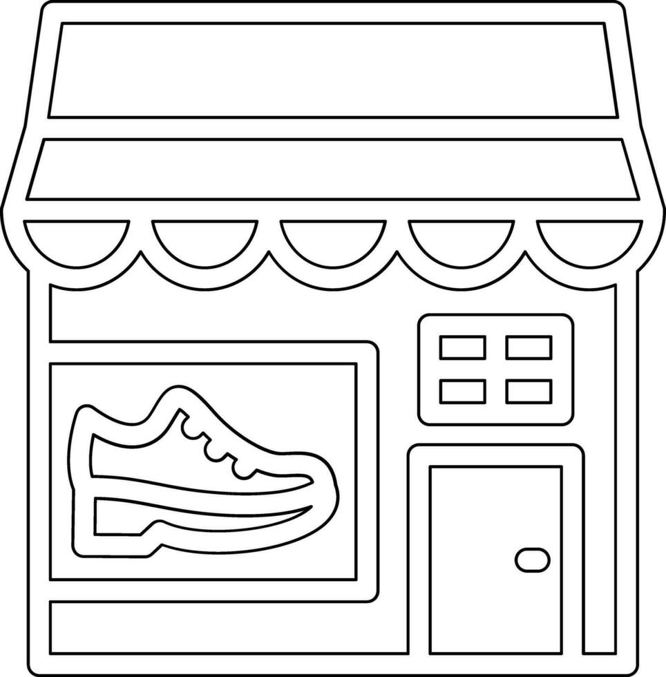 chaussure magasin vecteur icône