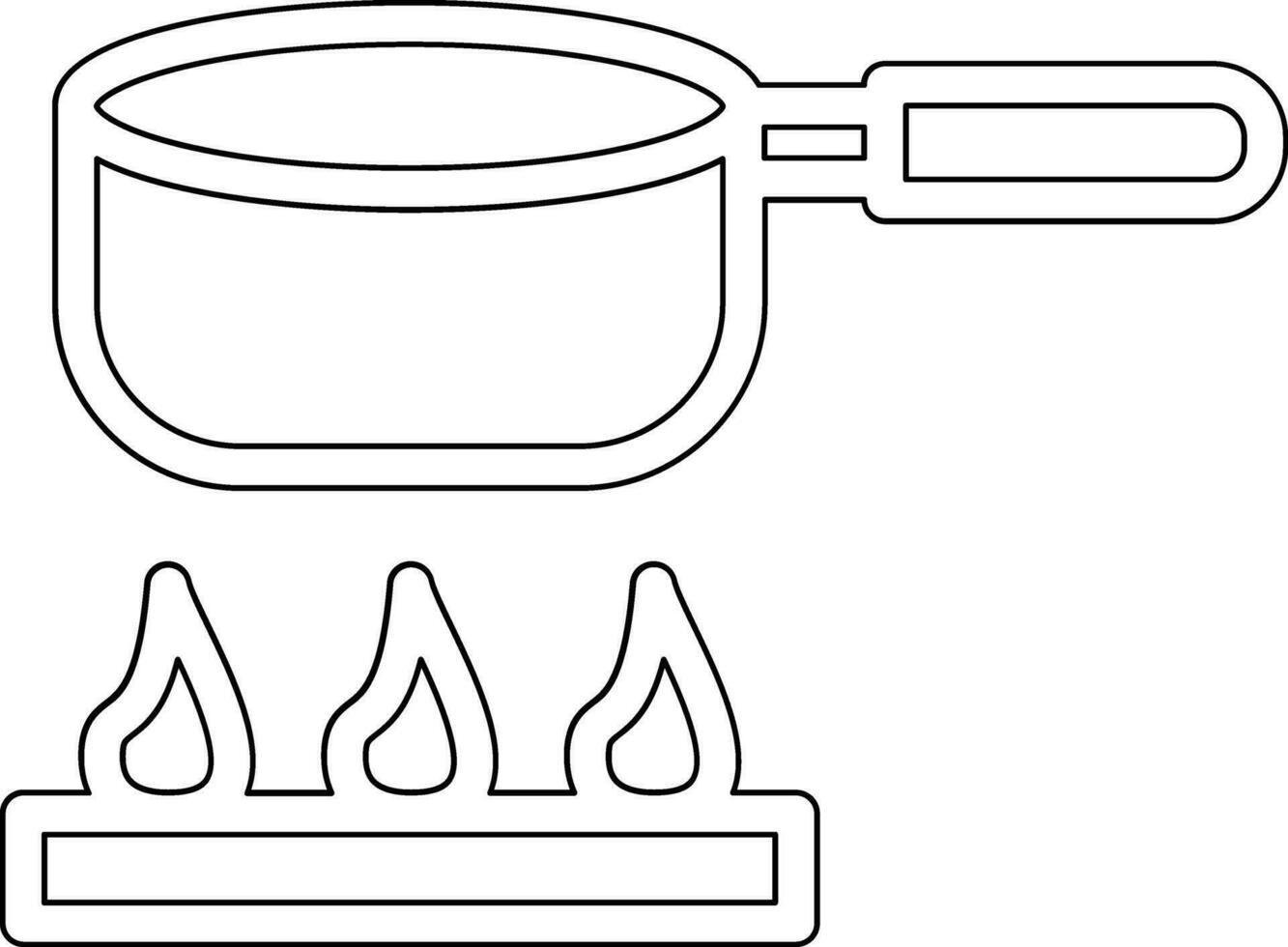 l'eau ébullition vecteur icône