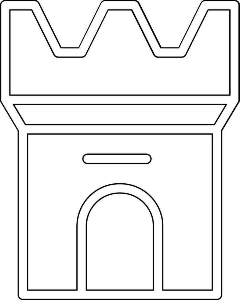 icône de vecteur de forteresse
