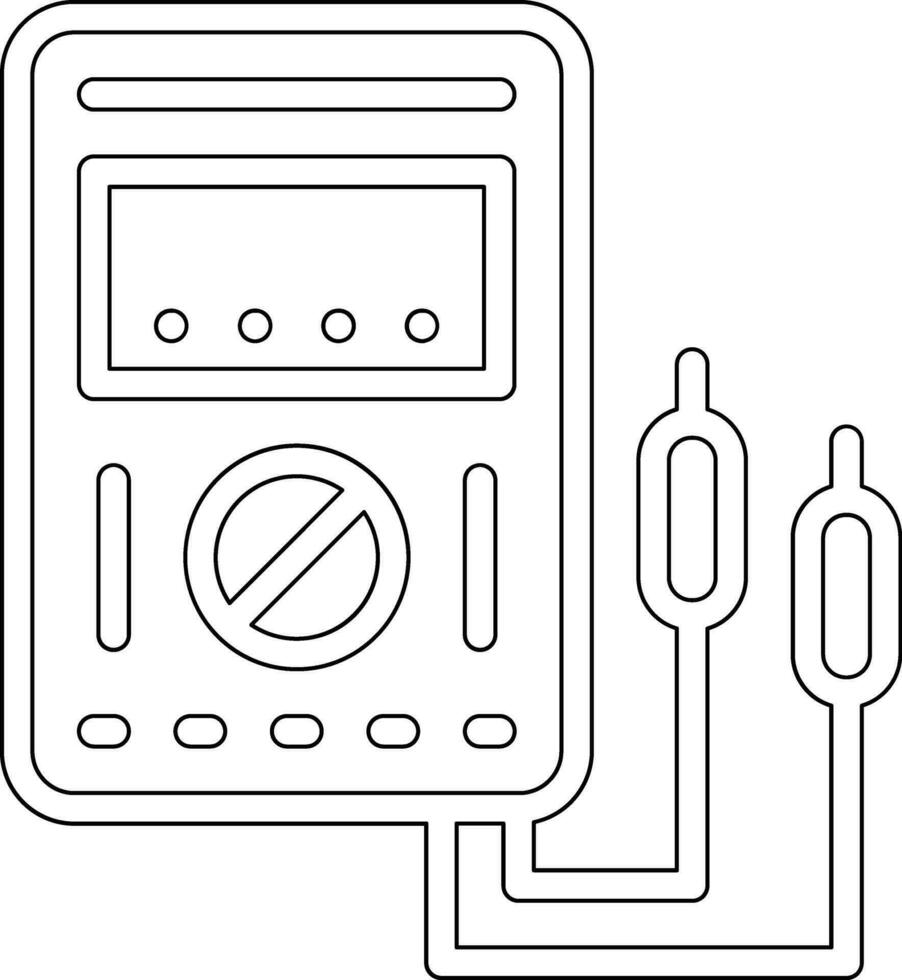 icône de vecteur de multimètre
