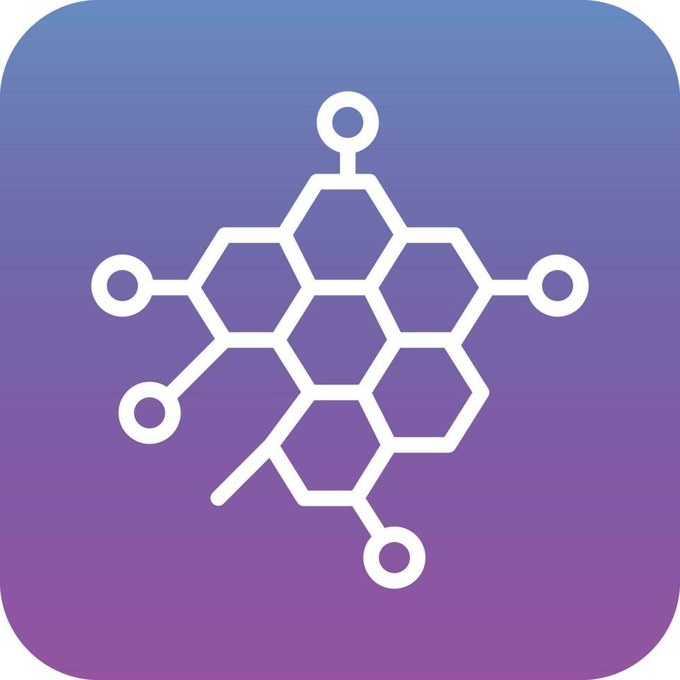 icône de vecteur de molécules