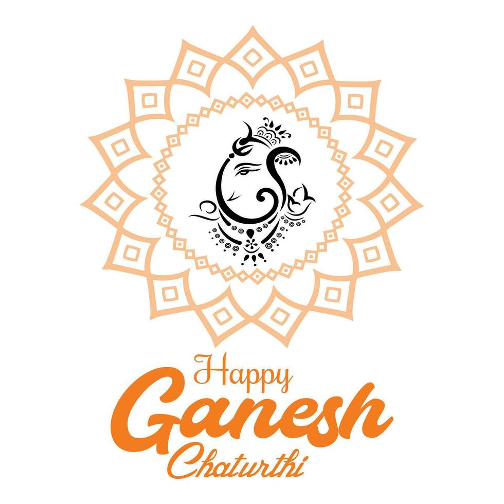 content ganesh chaturthi Festival souhaitant carte vecteur