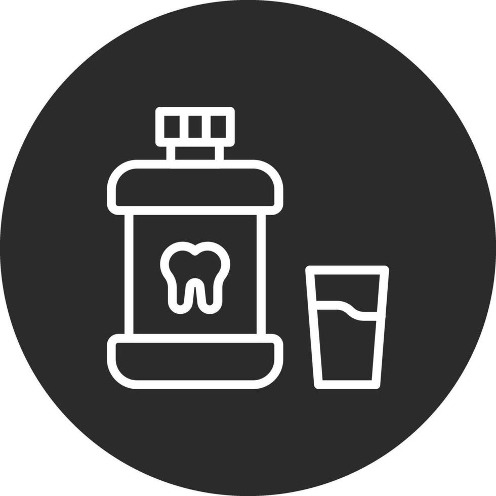 icône de vecteur de bain de bouche