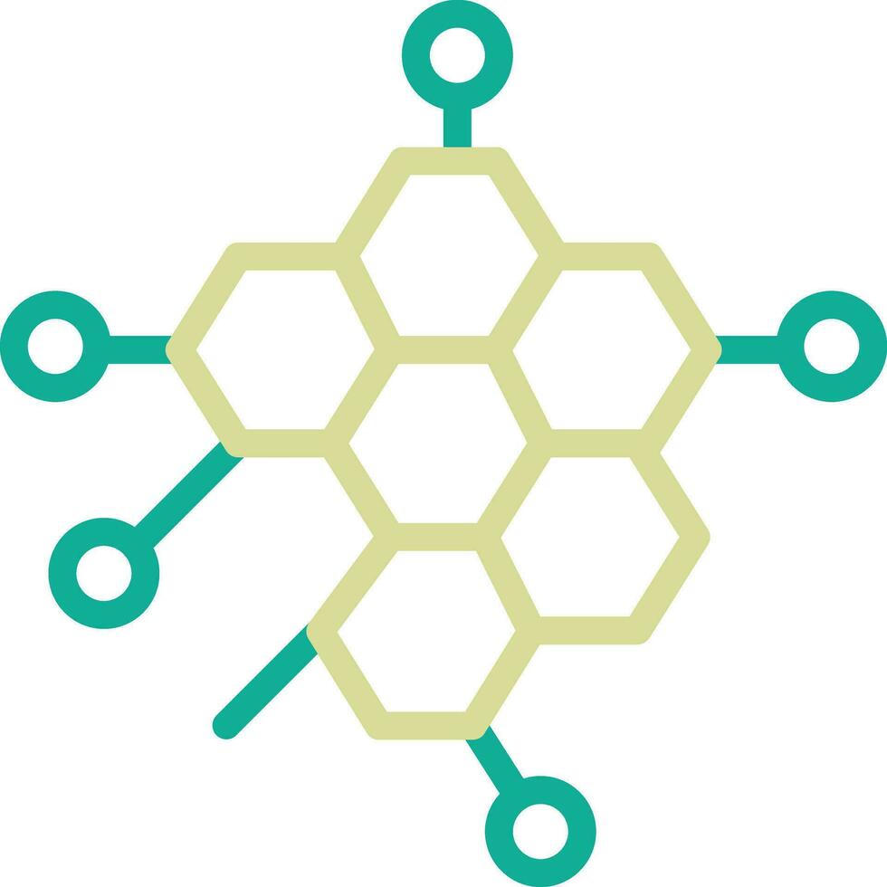 icône de vecteur de molécules