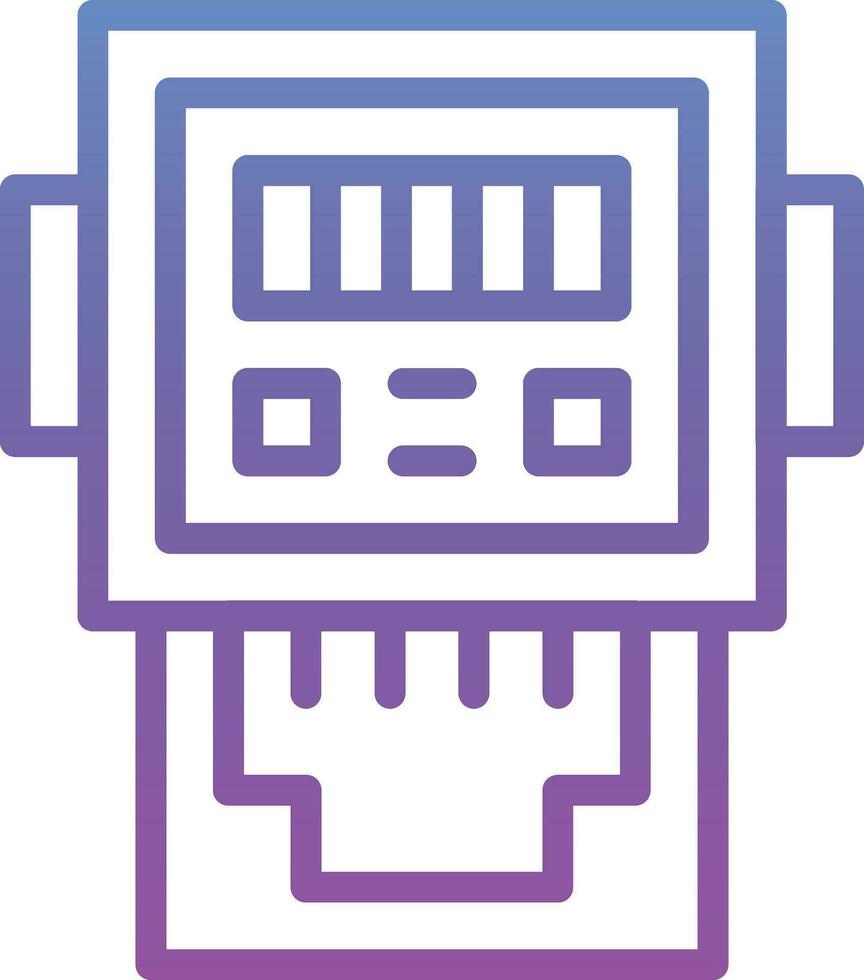 icône de vecteur de compteur électrique