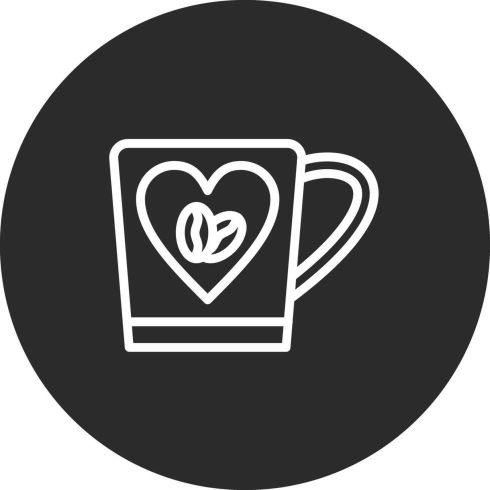 cœur café vecteur icône