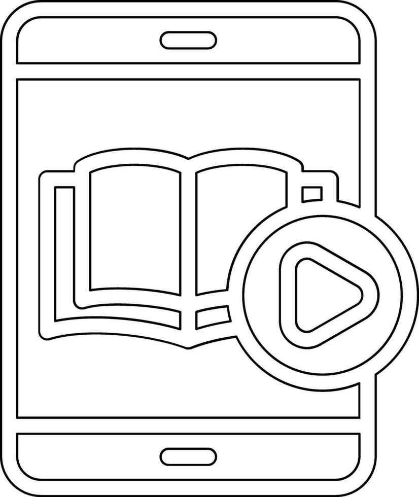 icône de vecteur de tutoriel vidéo