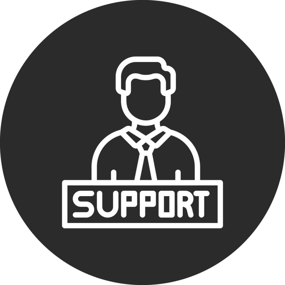 icône de vecteur de support technique