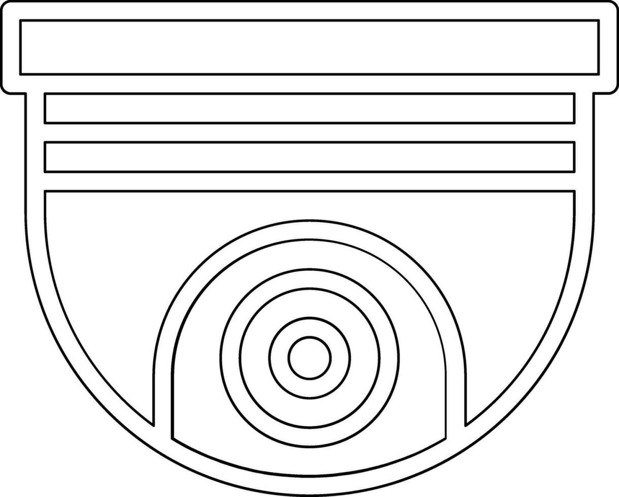 icône de vecteur de caméra de vidéosurveillance