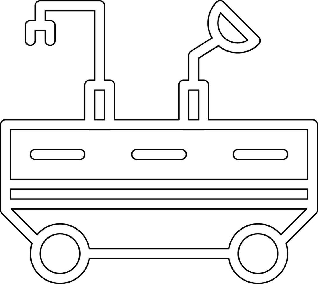 icône de vecteur de rover lunaire