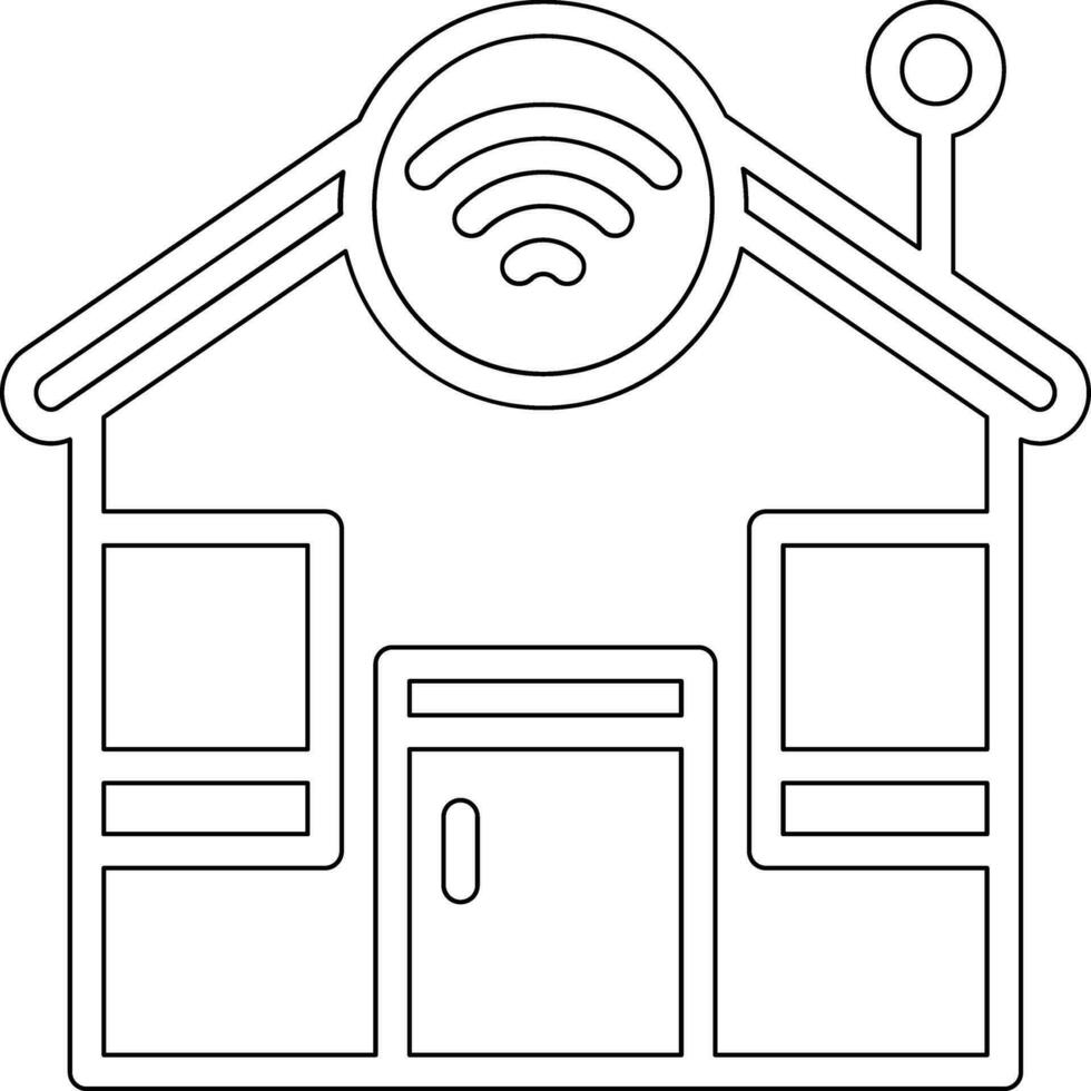 icône de vecteur de maison intelligente