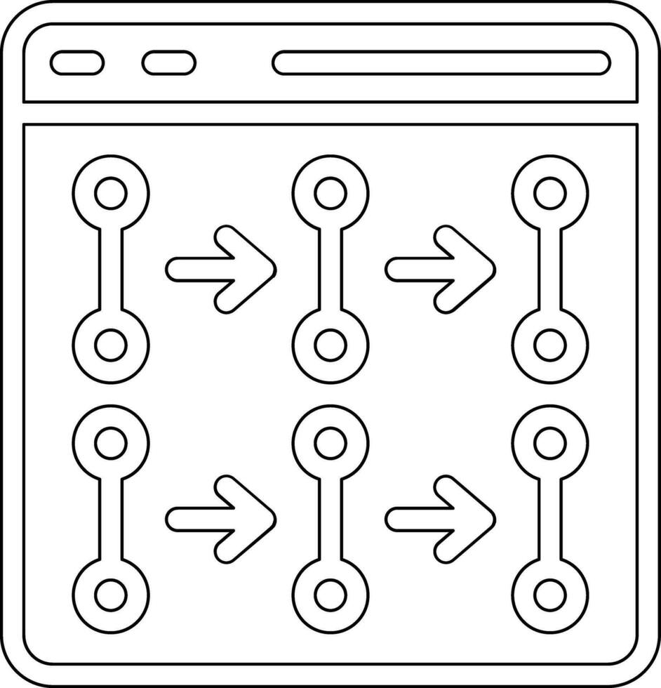 modèle système vecteur icône