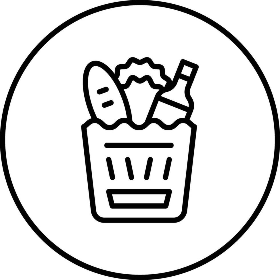 icône de vecteur d'épicerie