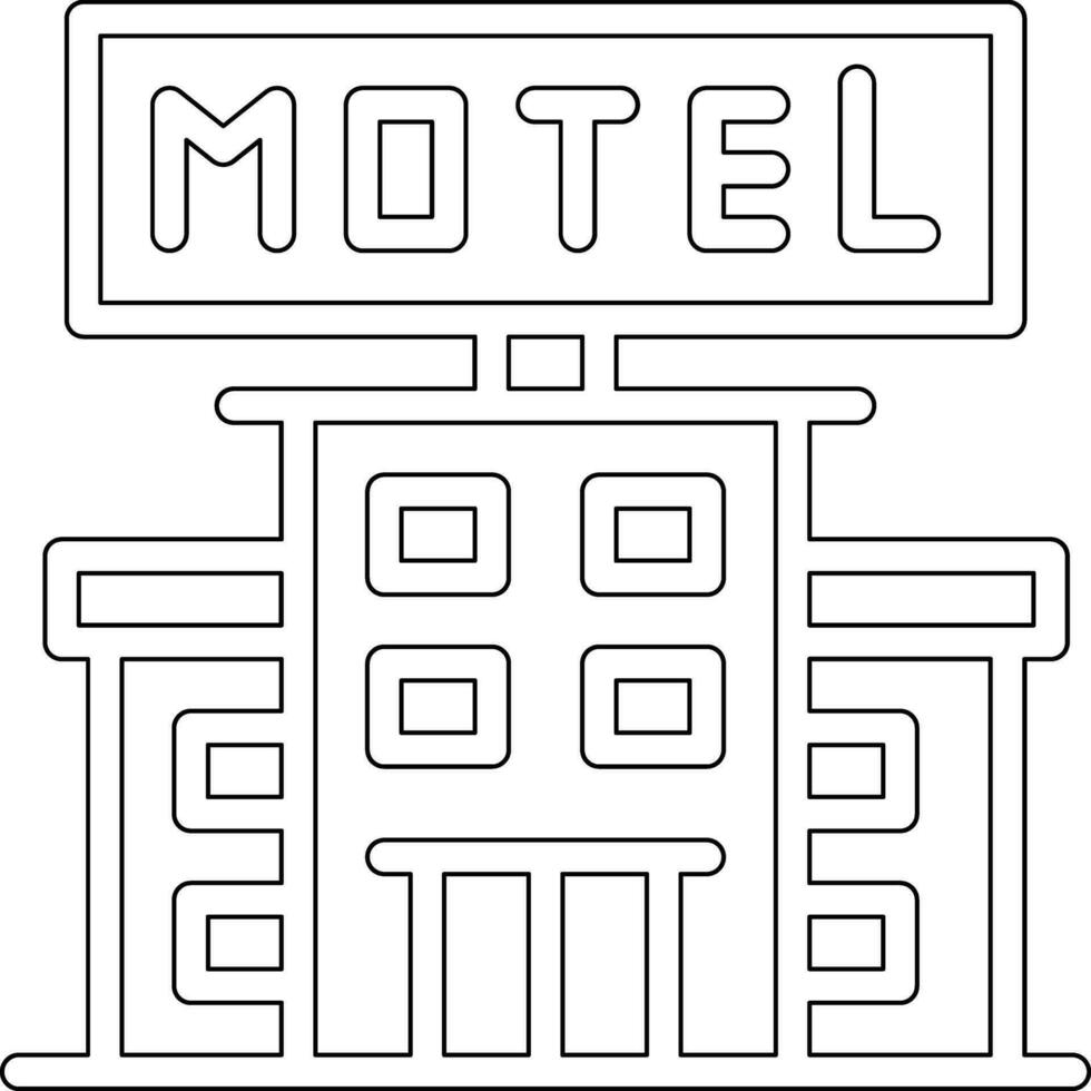 motel vecteur icône