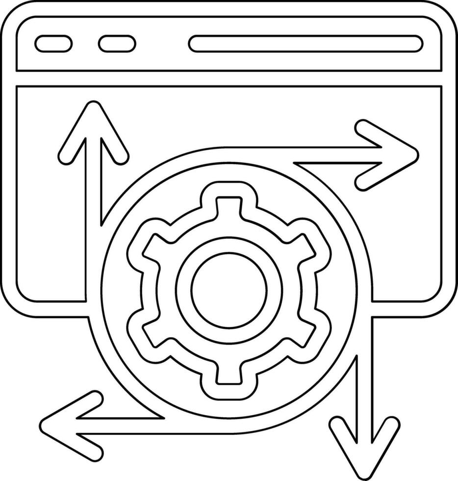 la modélisation api vecteur icône