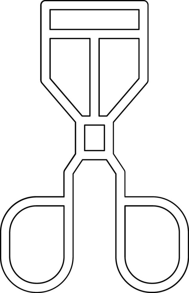 icône de vecteur de recourbe-cils