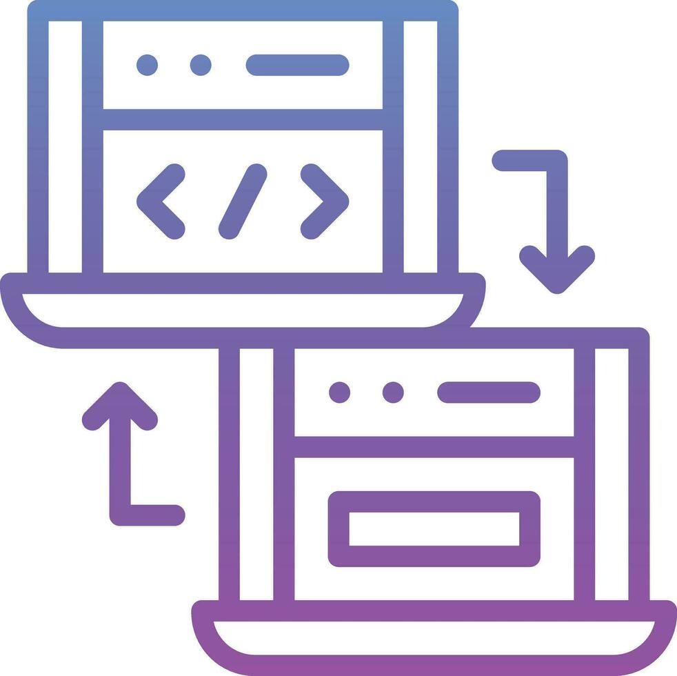 en ligne fichier transfert vecteur icône