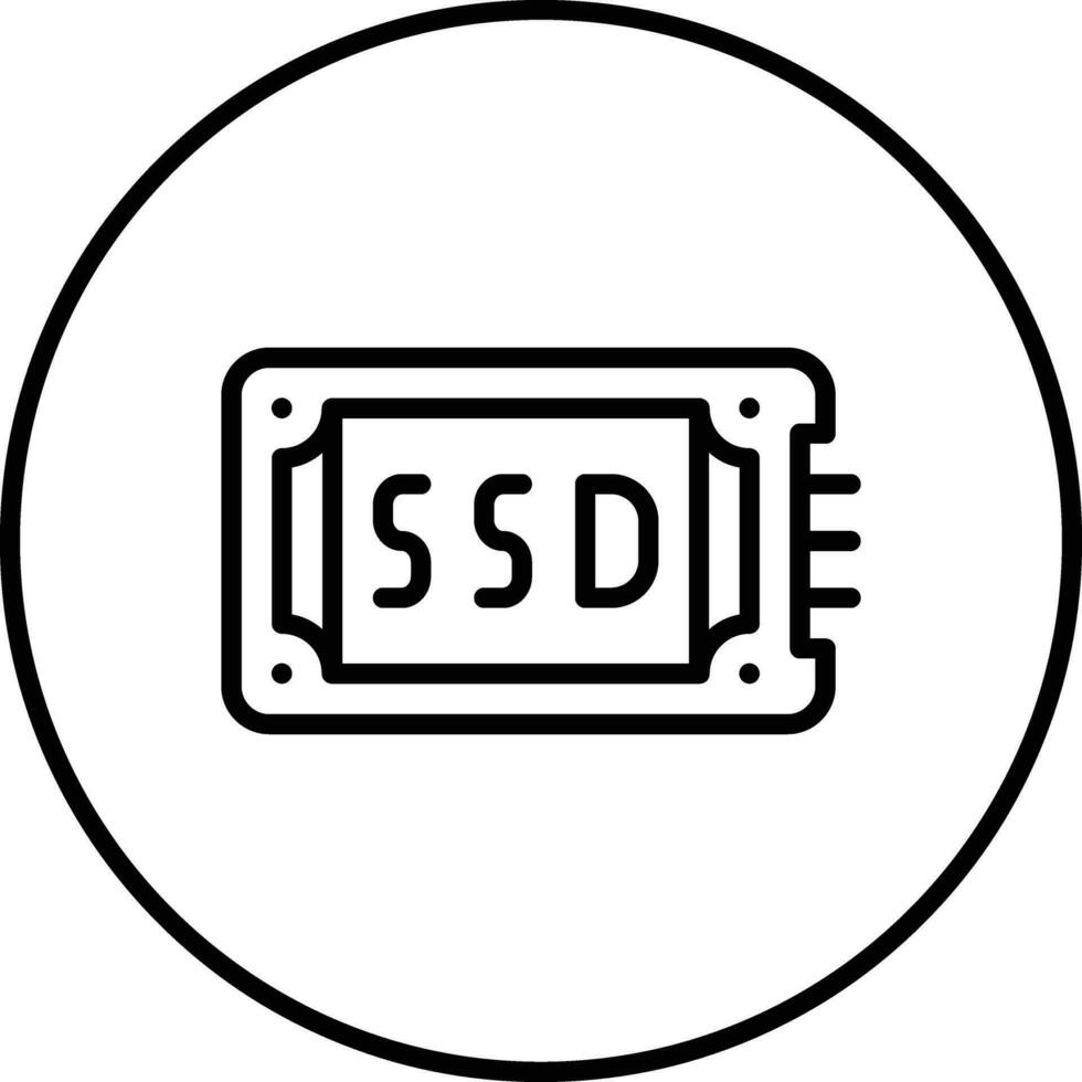 icône de vecteur ssd