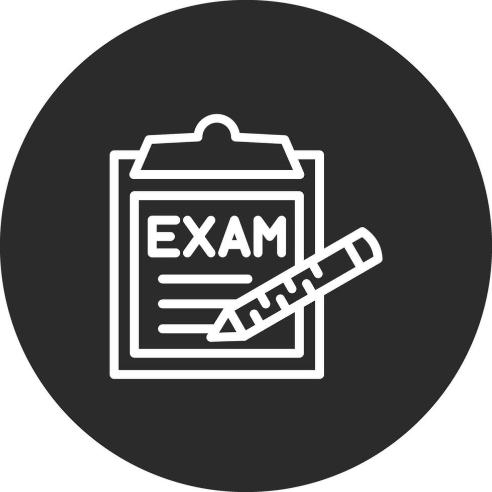 icône de vecteur d'examen