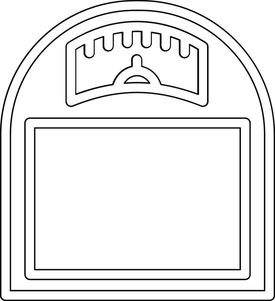 icône de vecteur de machine de poids