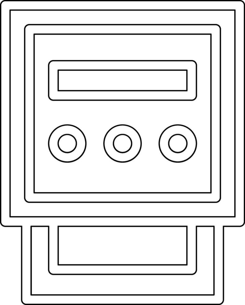 icône de vecteur de compteur électrique