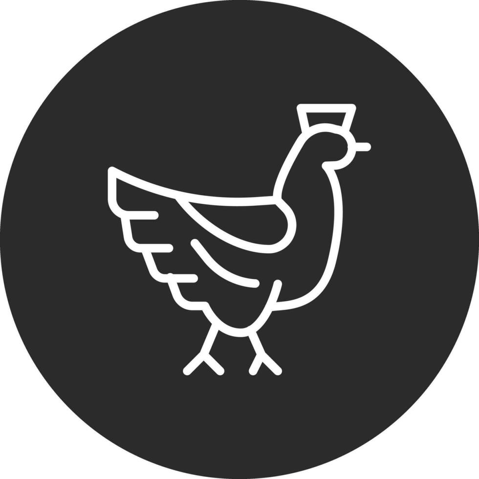 icône de vecteur de poulet