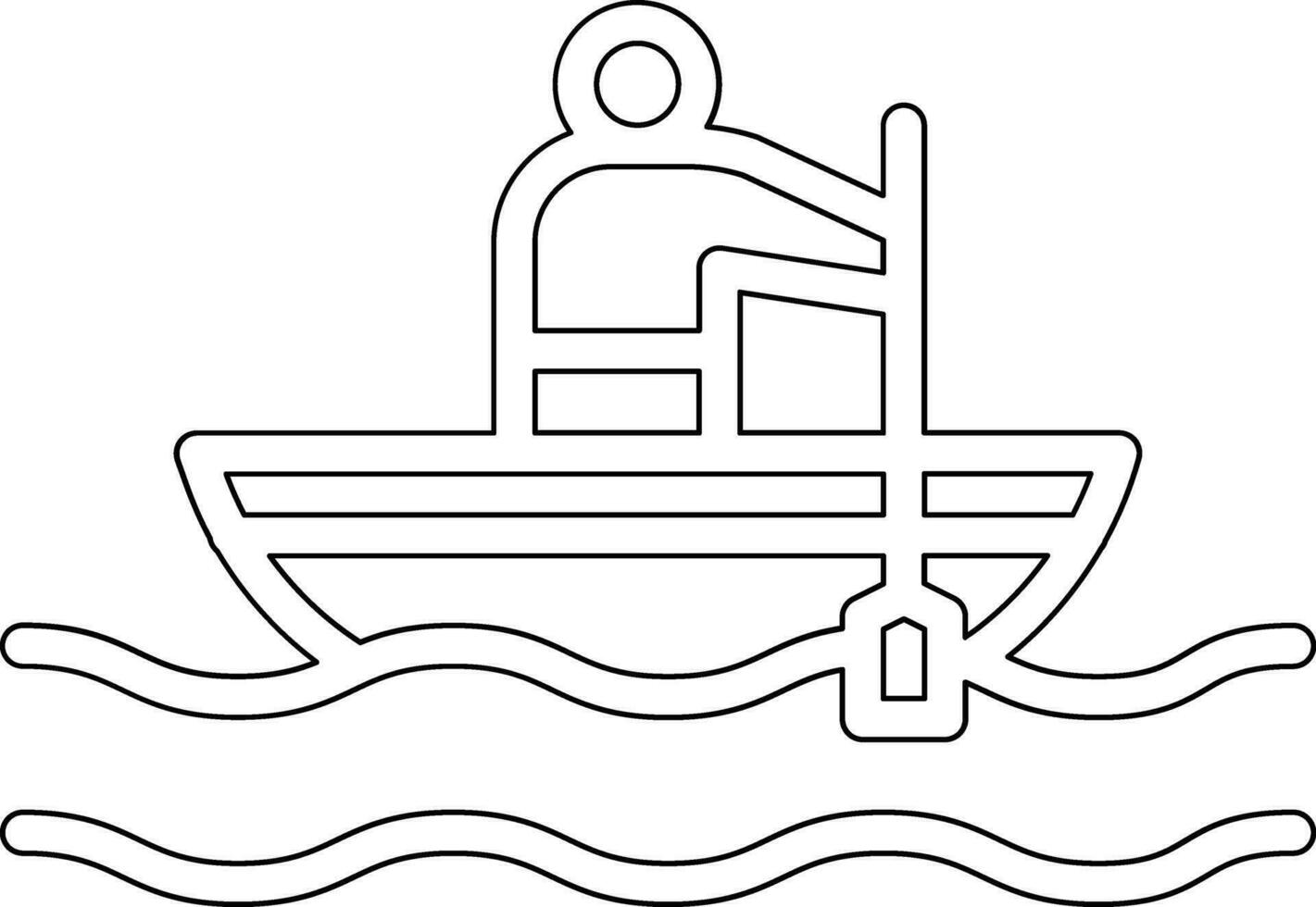 icône de vecteur d'aviron