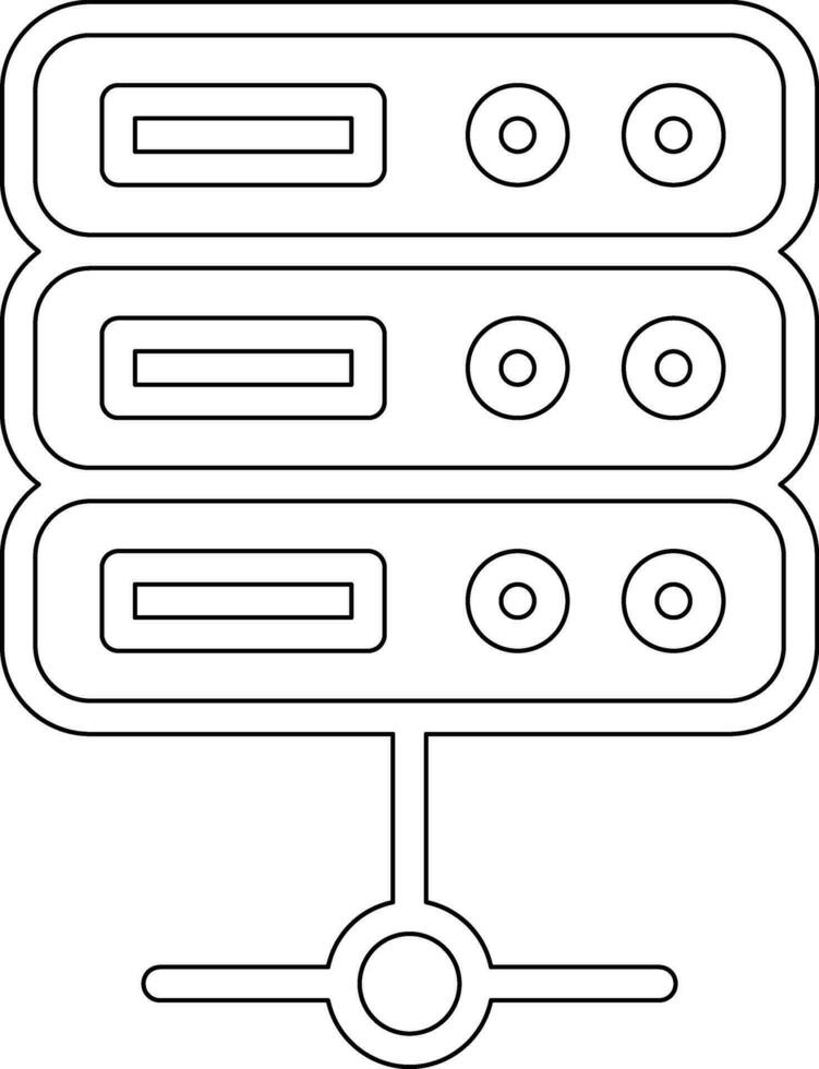 icône de vecteur de serveur