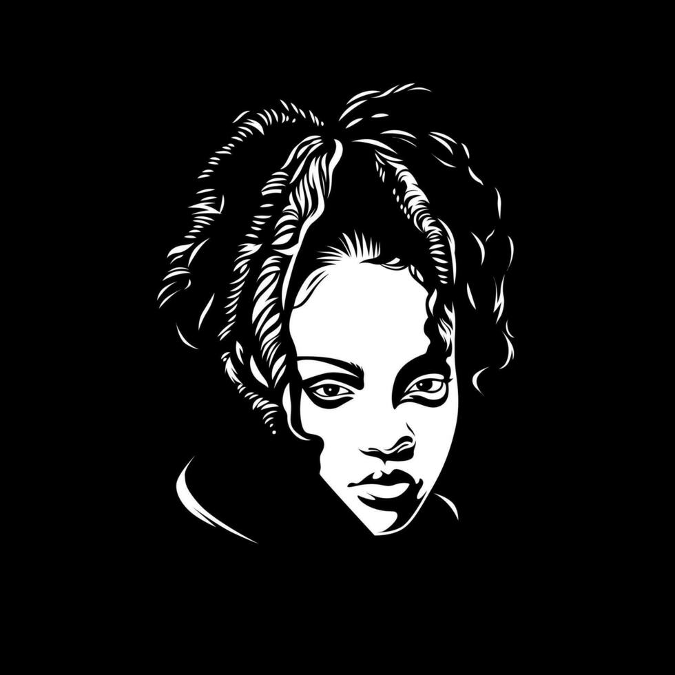 Rihanna silhouette vecteur. vecteur eps dix