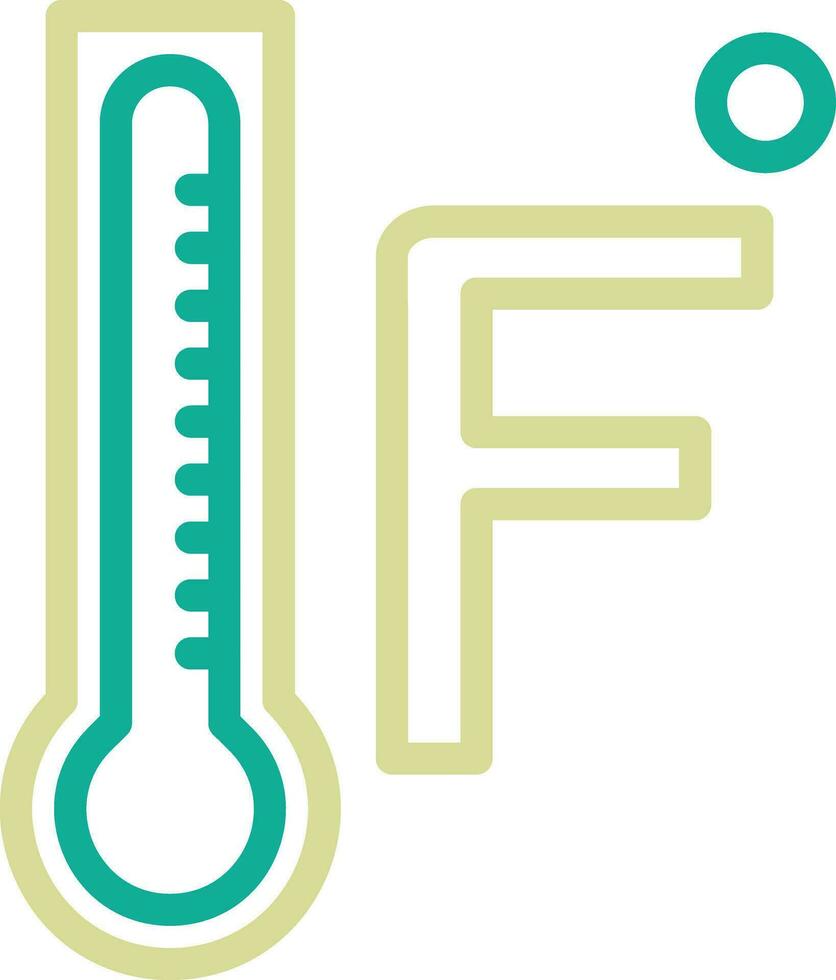 icône de vecteur fahrenheit