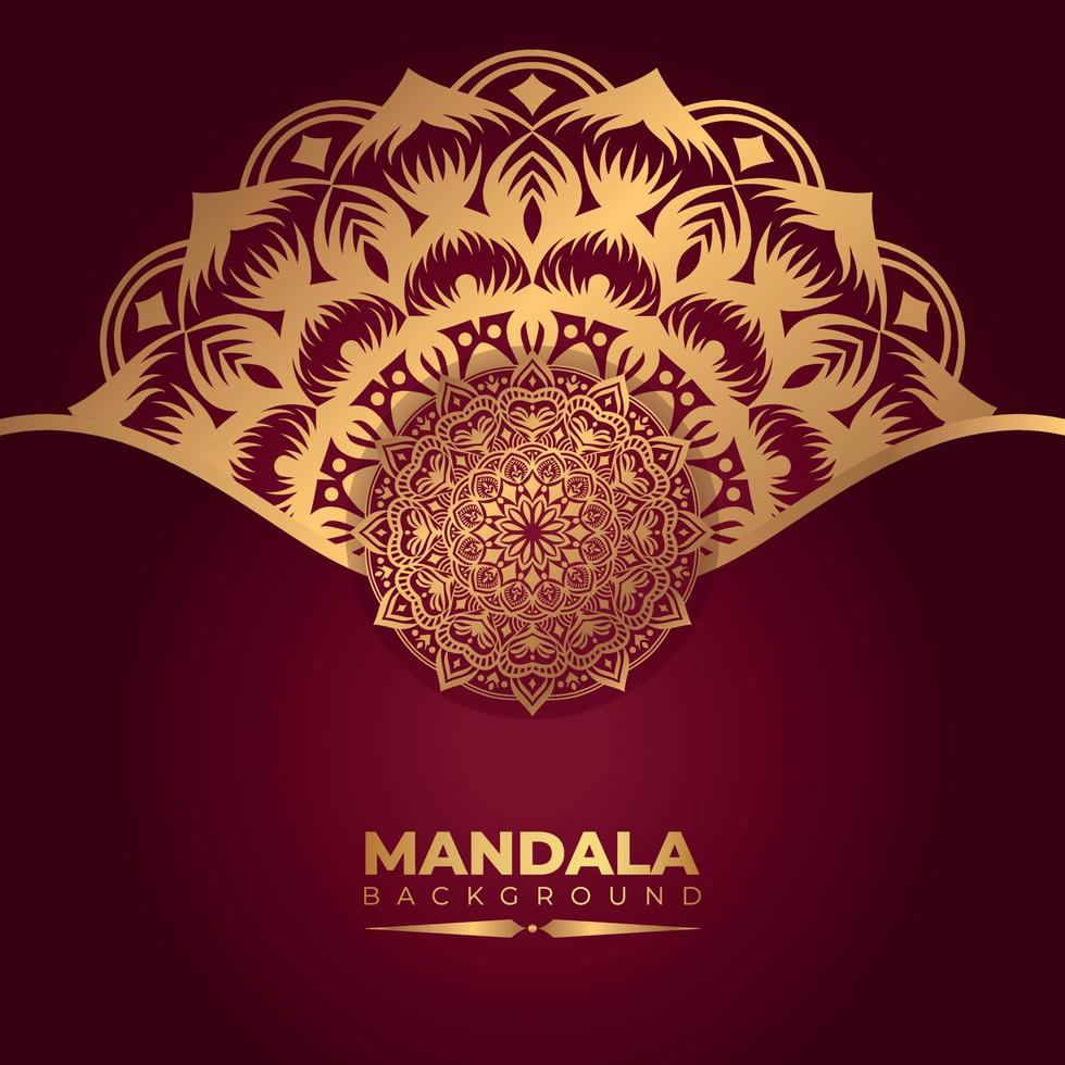 conception de fond de mandala de luxe, vecteur