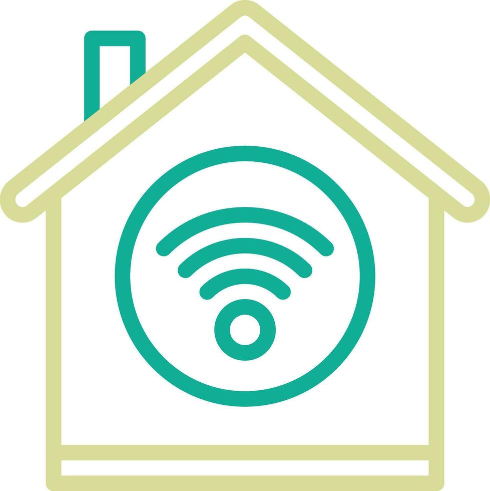 maison Wifi vecteur icône