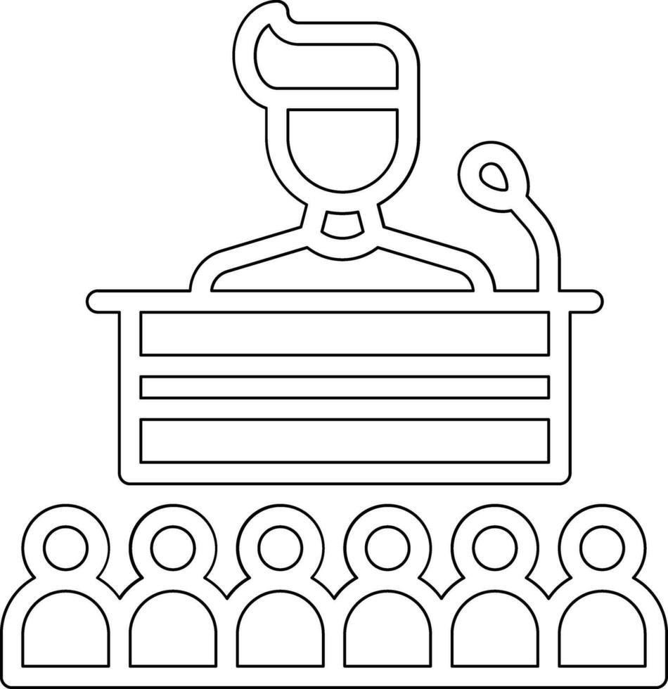 icône de vecteur de séminaire