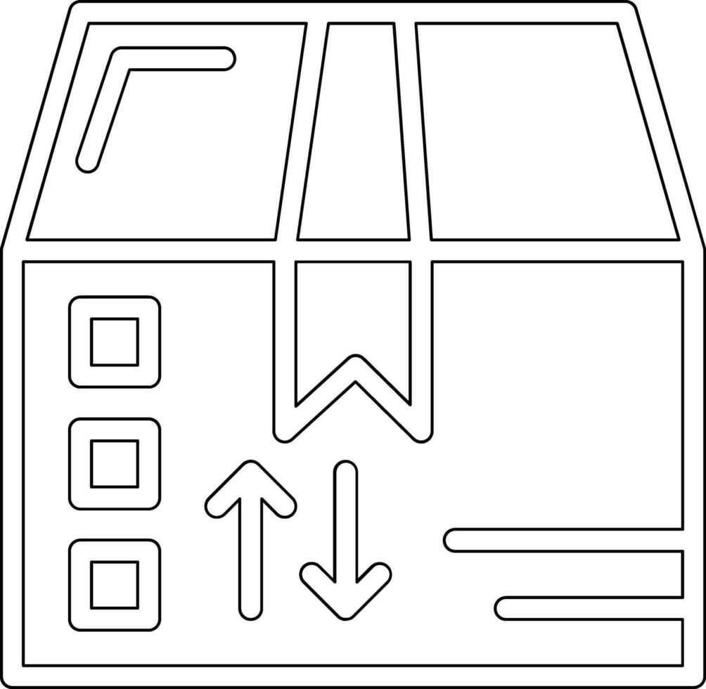 icône de vecteur de paquets