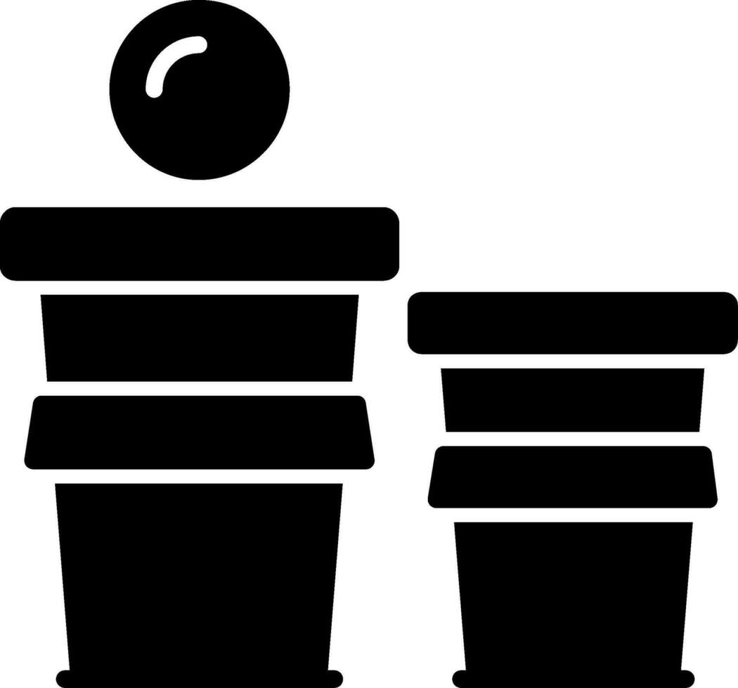 icône de vecteur de bière pong