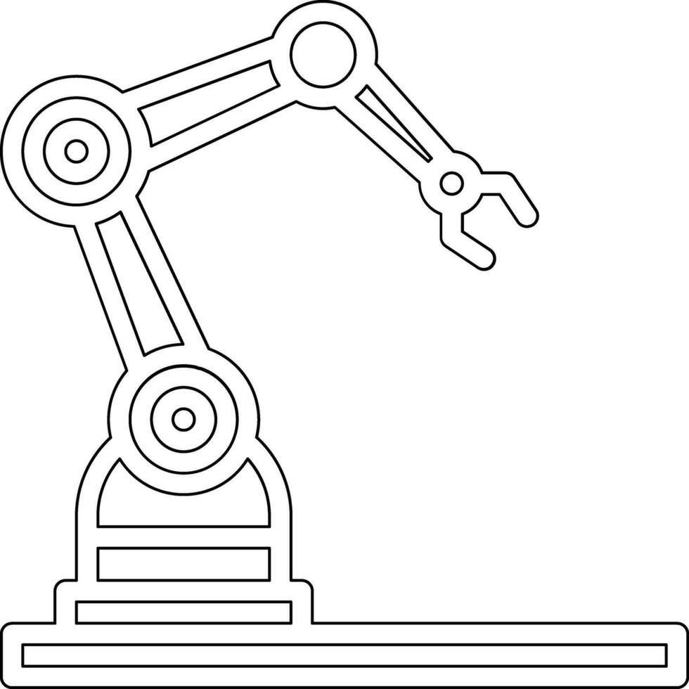 icône de vecteur de bras de robot