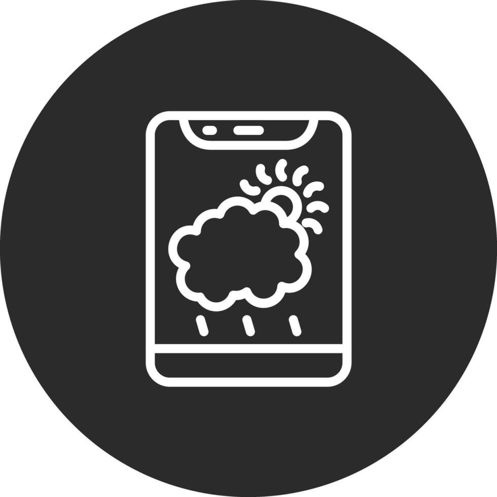 icône de vecteur d'application météo