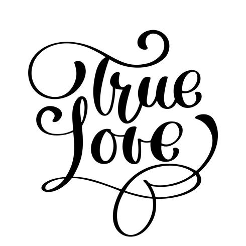 True LOVE Happy Valentines carte du jour vecteur