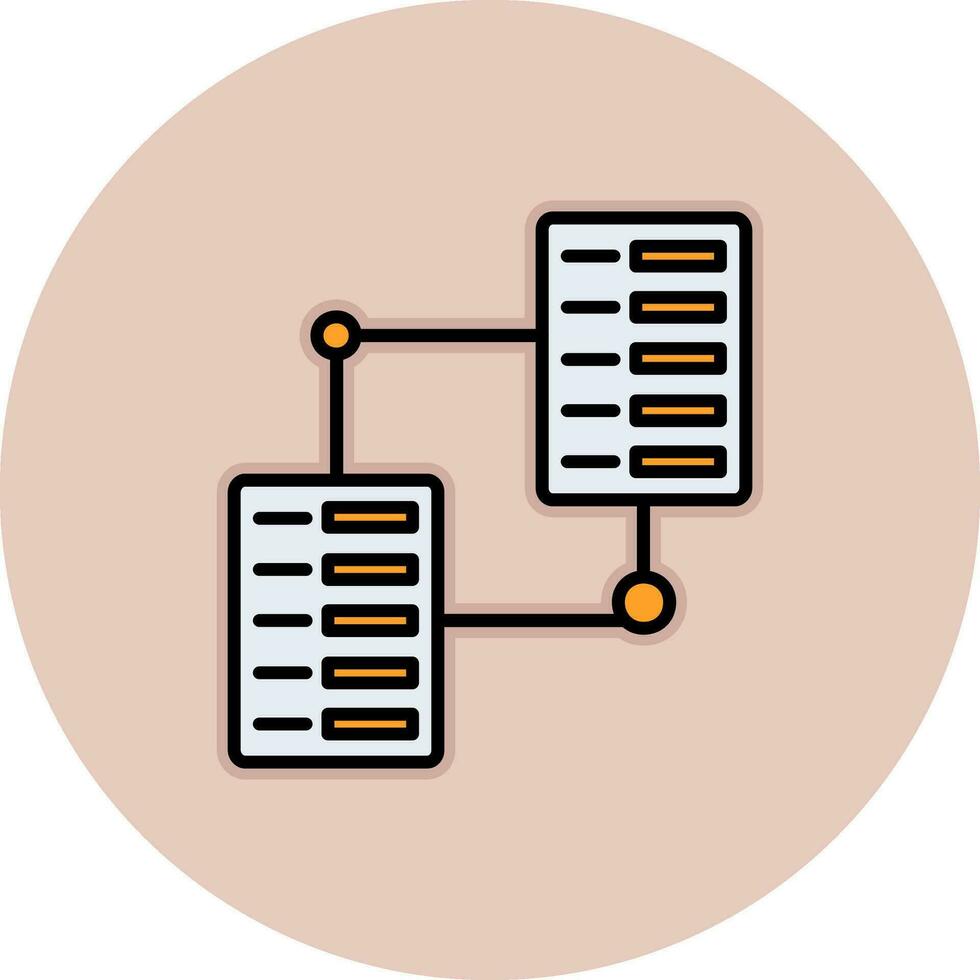 serveur espace de rangement vecteur icône