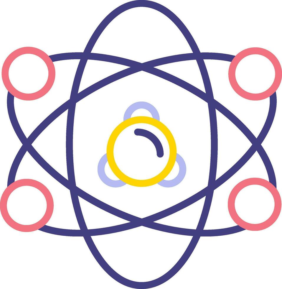 icône de vecteur nucléaire