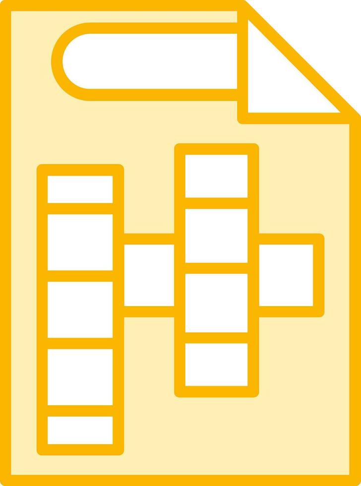 icône de vecteur de mots croisés