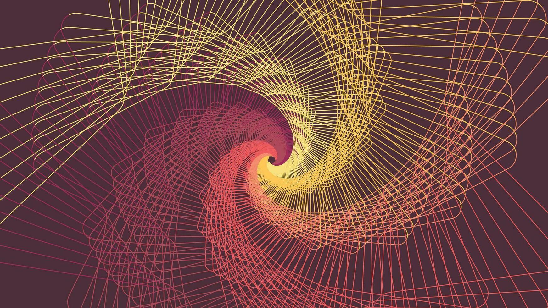 abstrait spirale ondulé ligne ondulé mandala style Contexte. vecteur