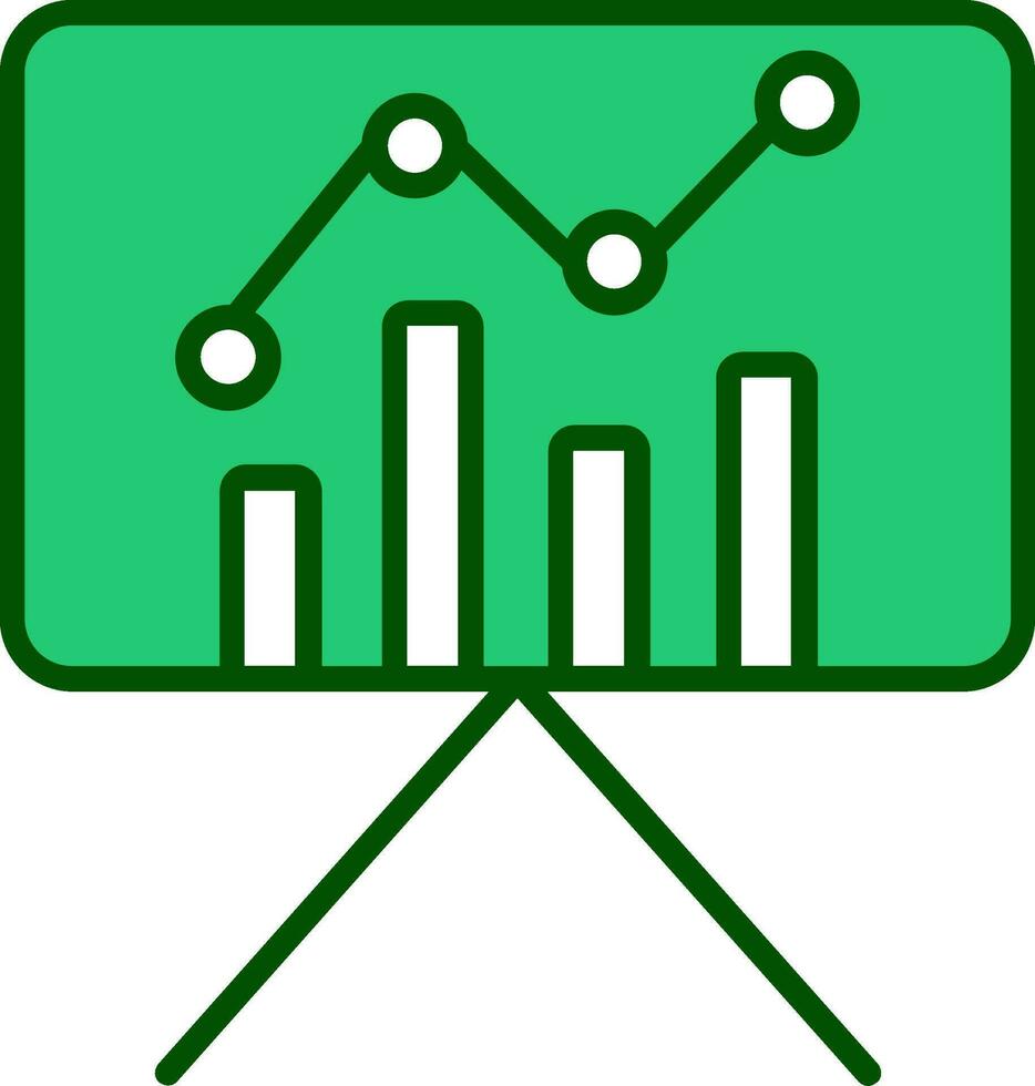 Statistiques présentation vecteur icône