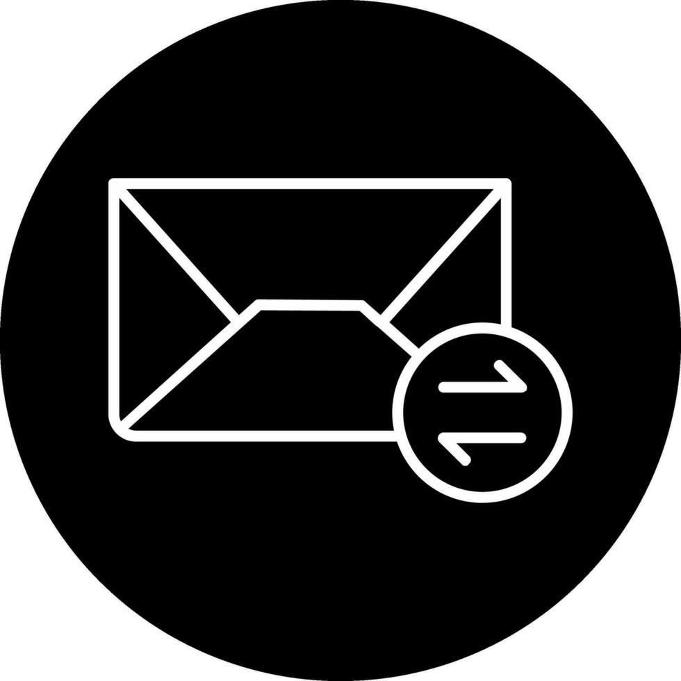 icône de vecteur d'échange de mails