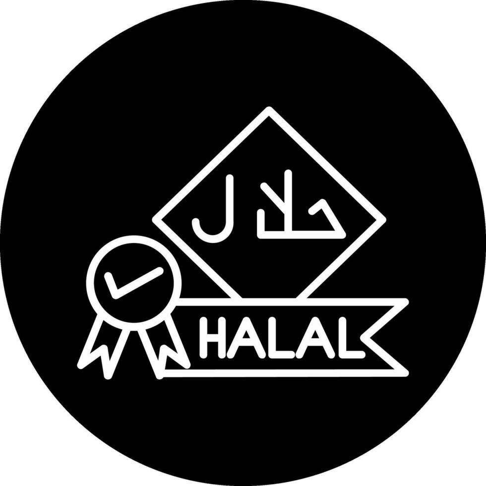 icône de vecteur halal