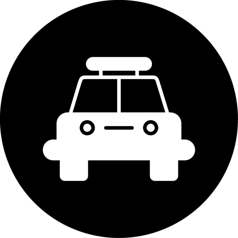 icône de vecteur de voiture de police