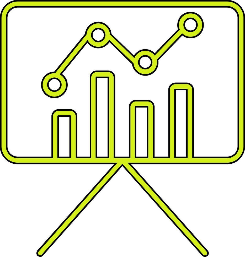 Statistiques présentation vecteur icône