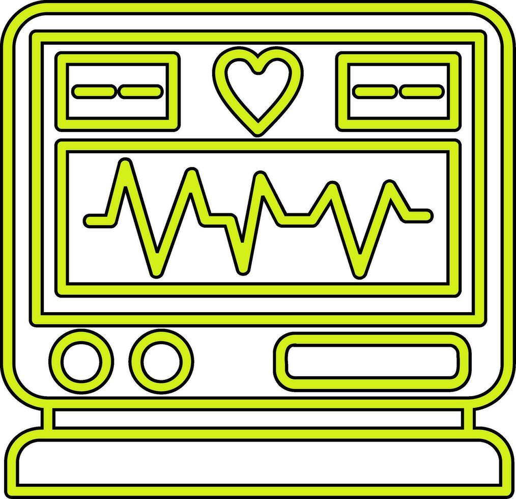 icône de vecteur d'électrocardiogramme