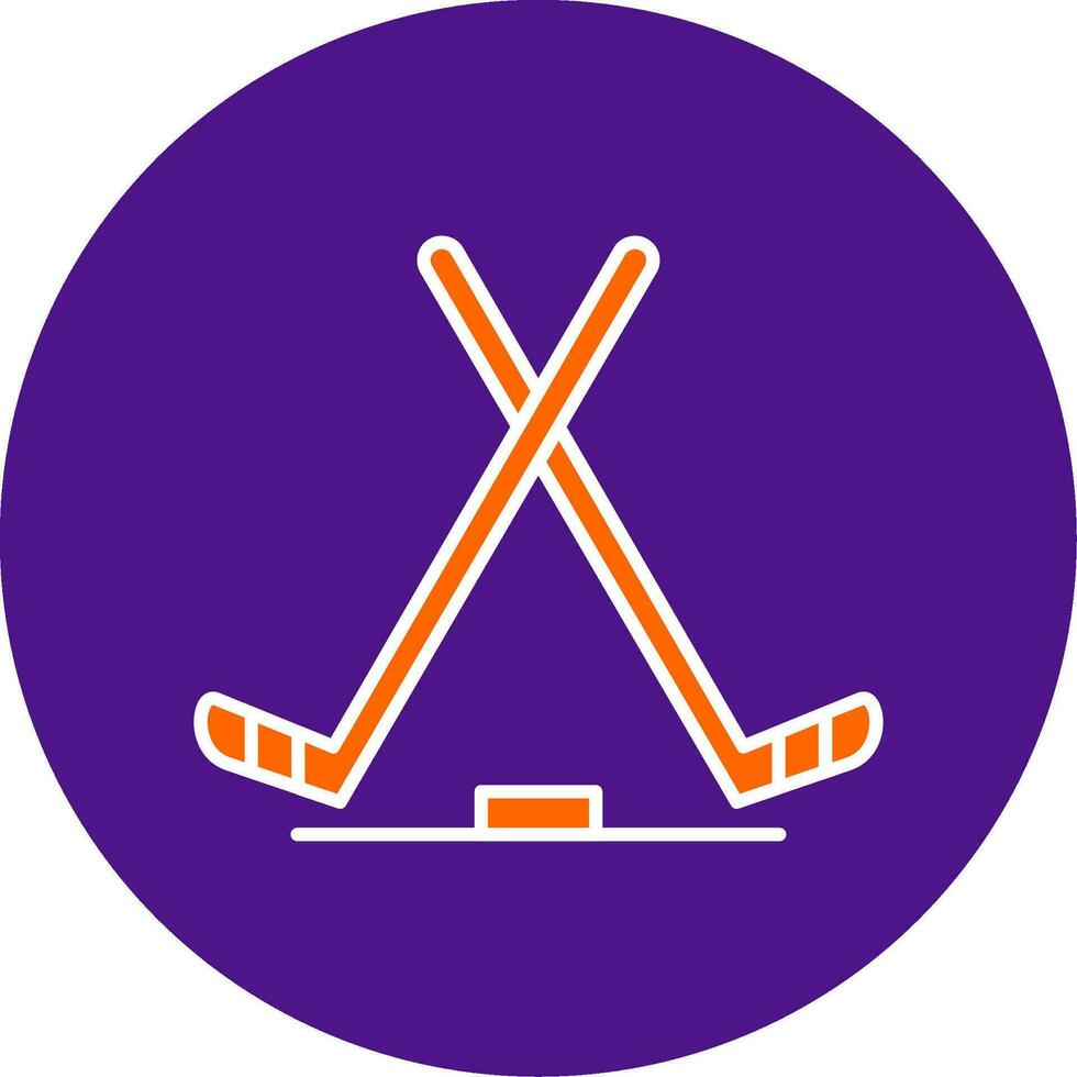 la glace le hockey ligne rempli cercle icône vecteur
